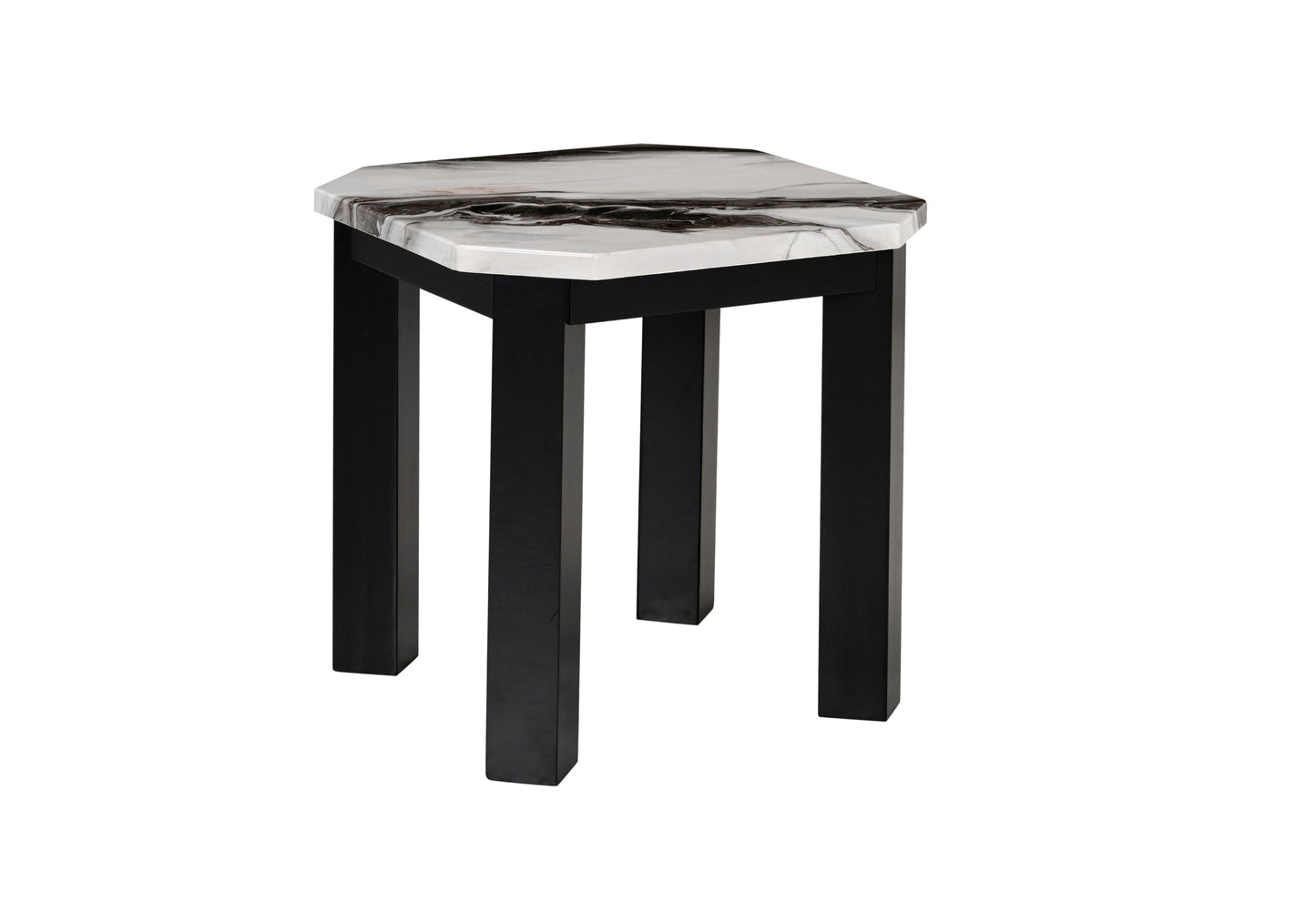 Modern Panda Finish Coffee & End Tables