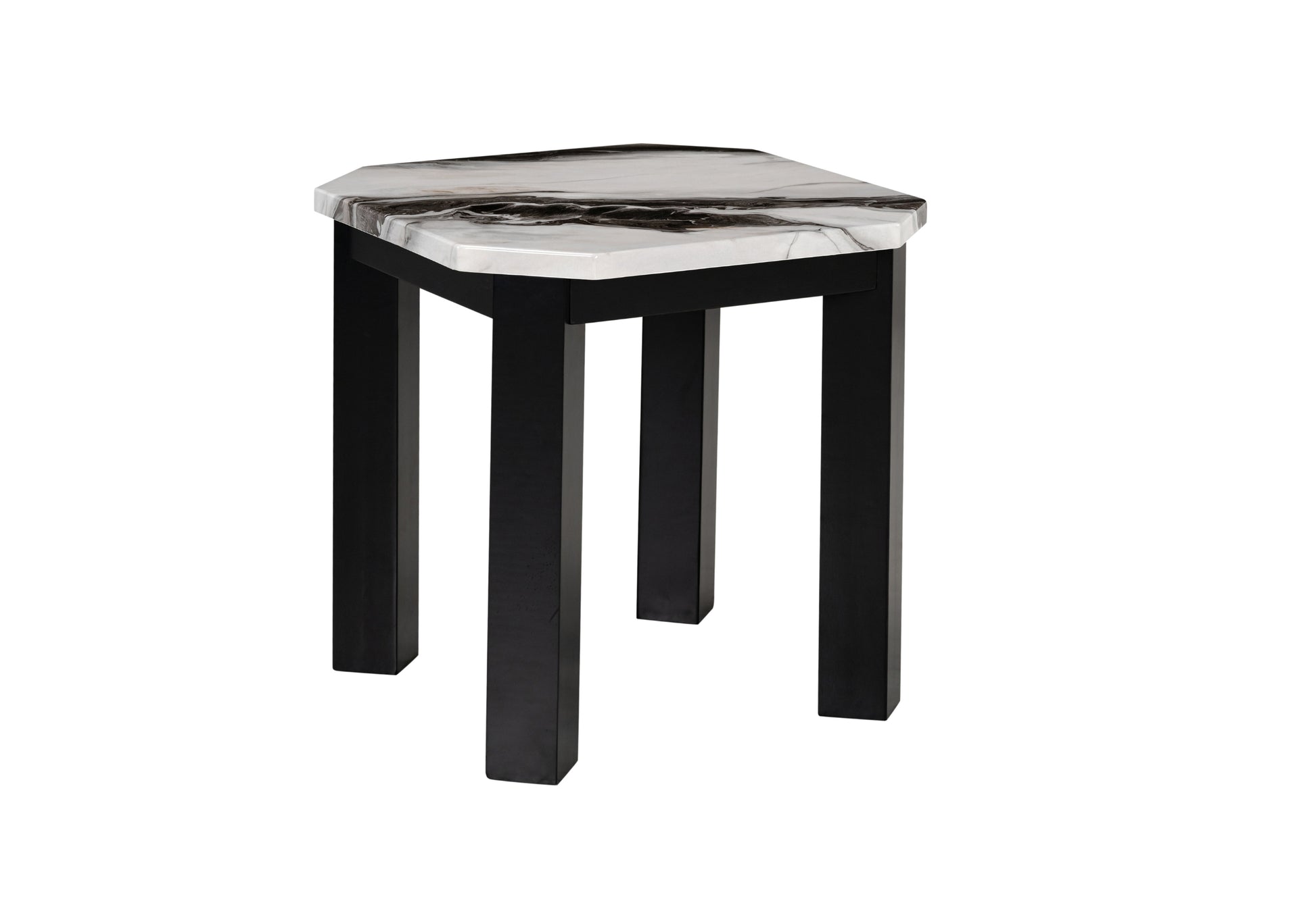 Modern Panda Finish Coffee & End Tables