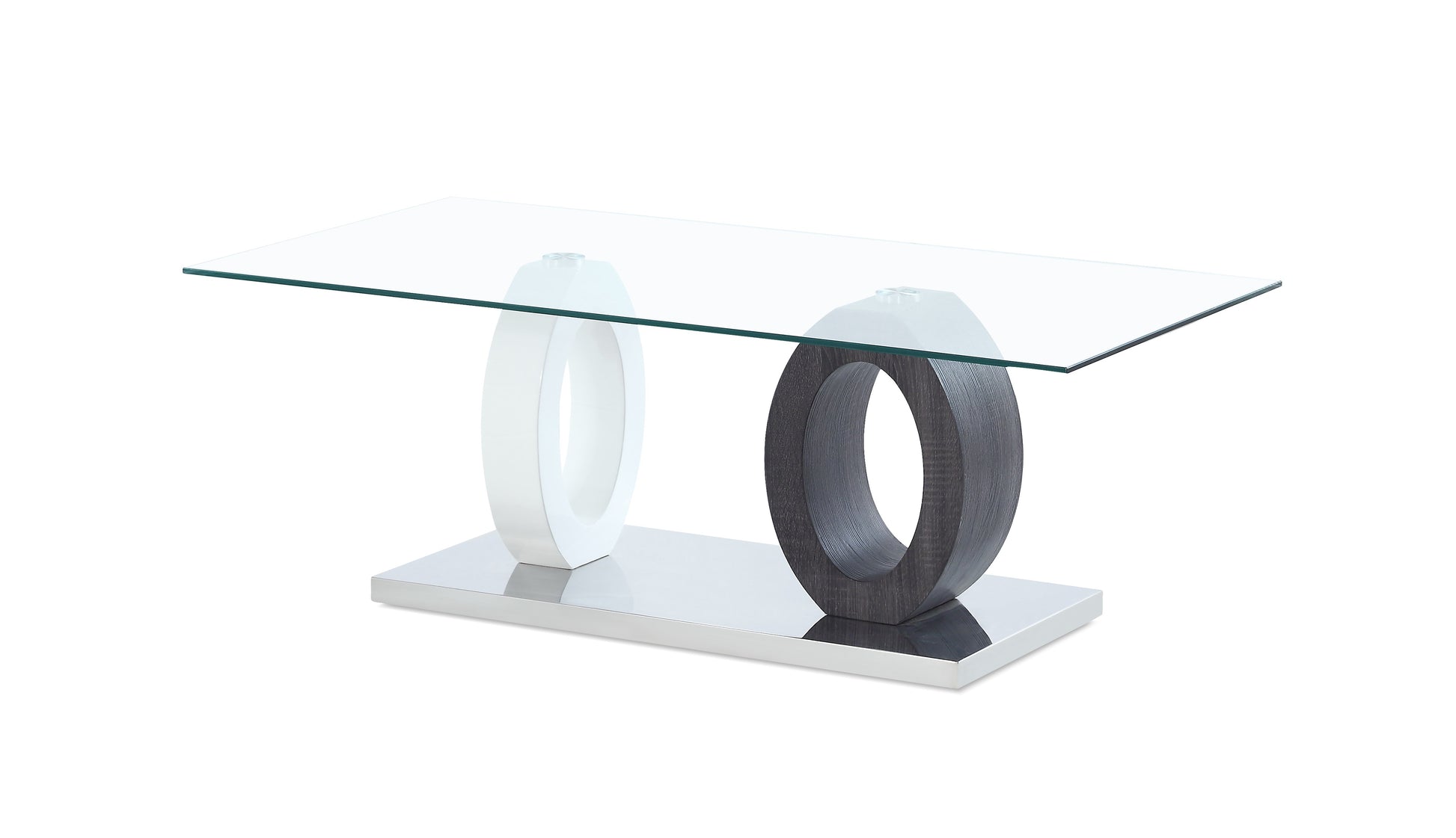 Modern White HG & Grey Coffee & End Tables