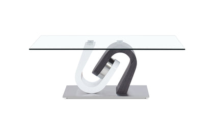 Modern White HG & Grey Coffee & End Tables