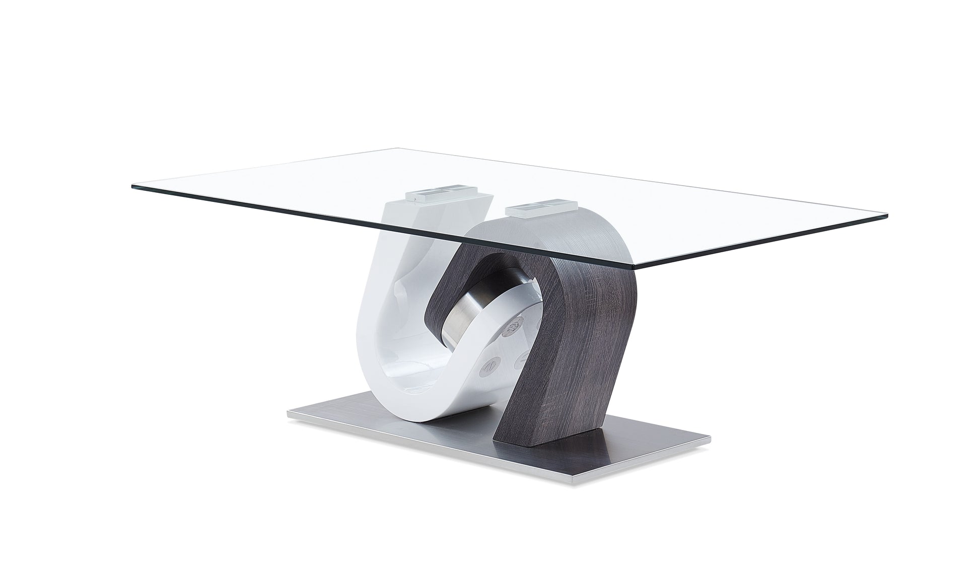 Modern White HG & Grey Coffee & End Tables