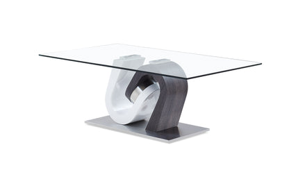 Modern White HG & Grey Coffee & End Tables