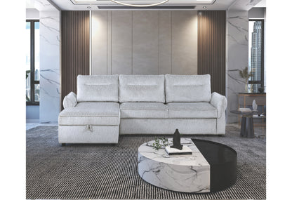 Grey Sleeper Sectional