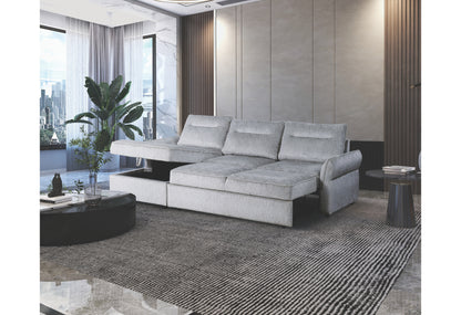 Grey Sleeper Sectional