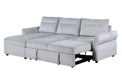 Grey Sleeper Sectional
