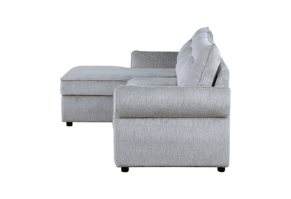 Grey Sleeper Sectional