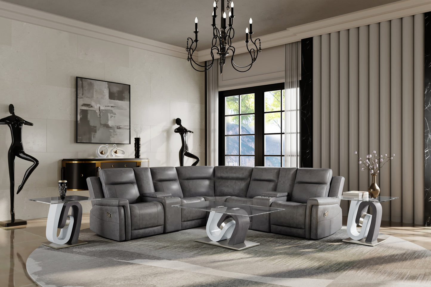 L-Shaped Reclining Sectional