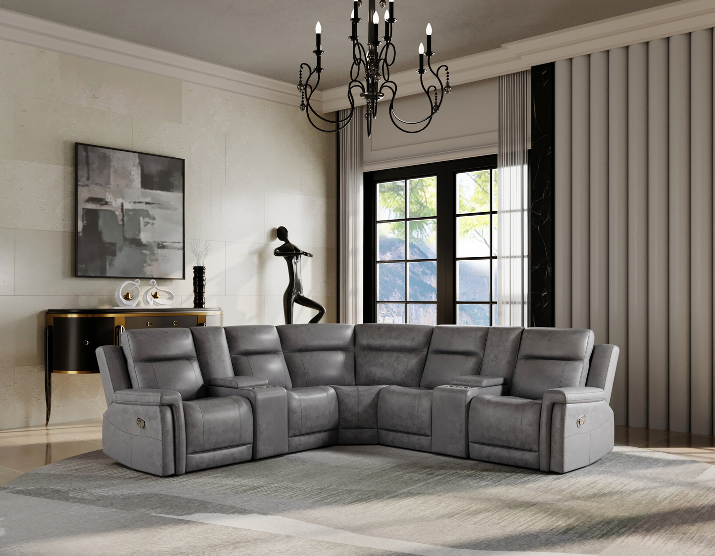 L-Shaped Reclining Sectional