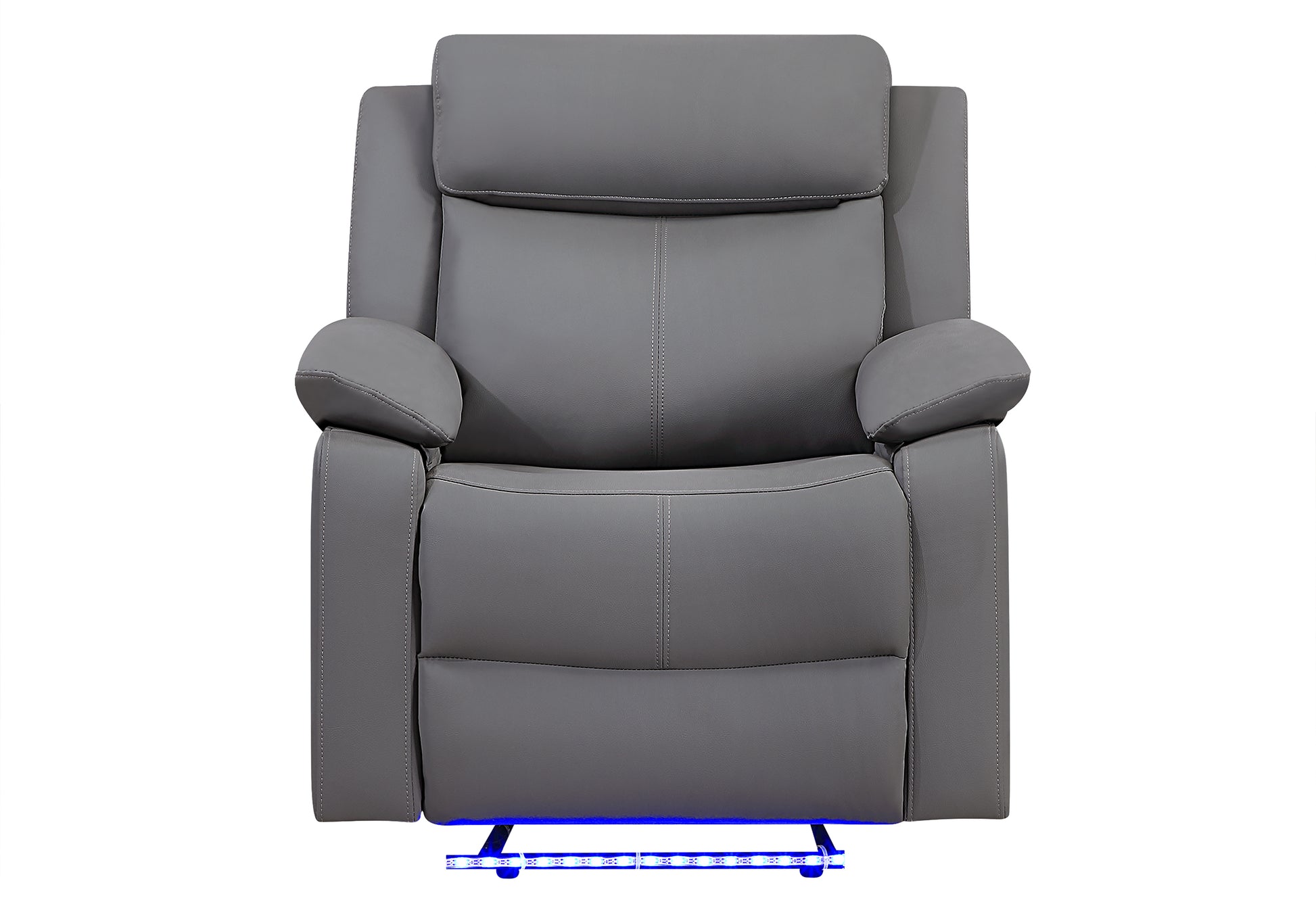 LED Reclining Sofa Set with Console & Glider Recliner