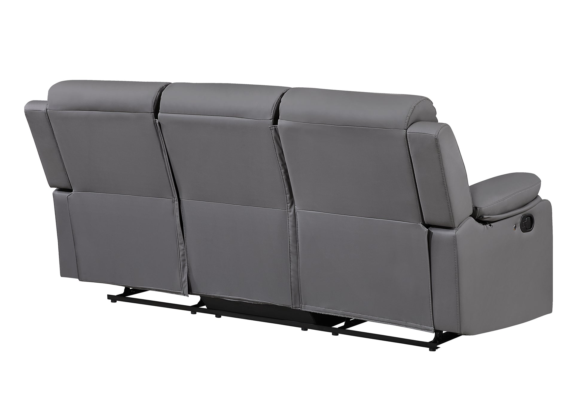 LED Reclining Sofa Set with Console & Glider Recliner