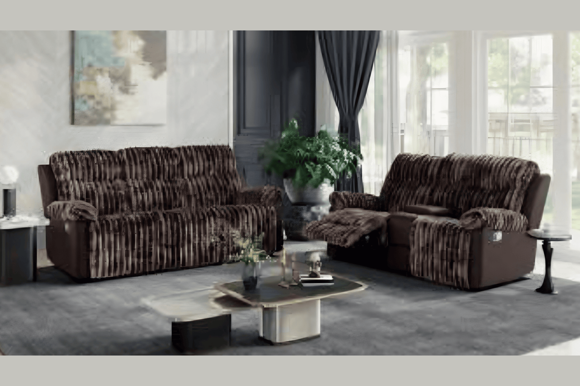 Brown Reclining Set