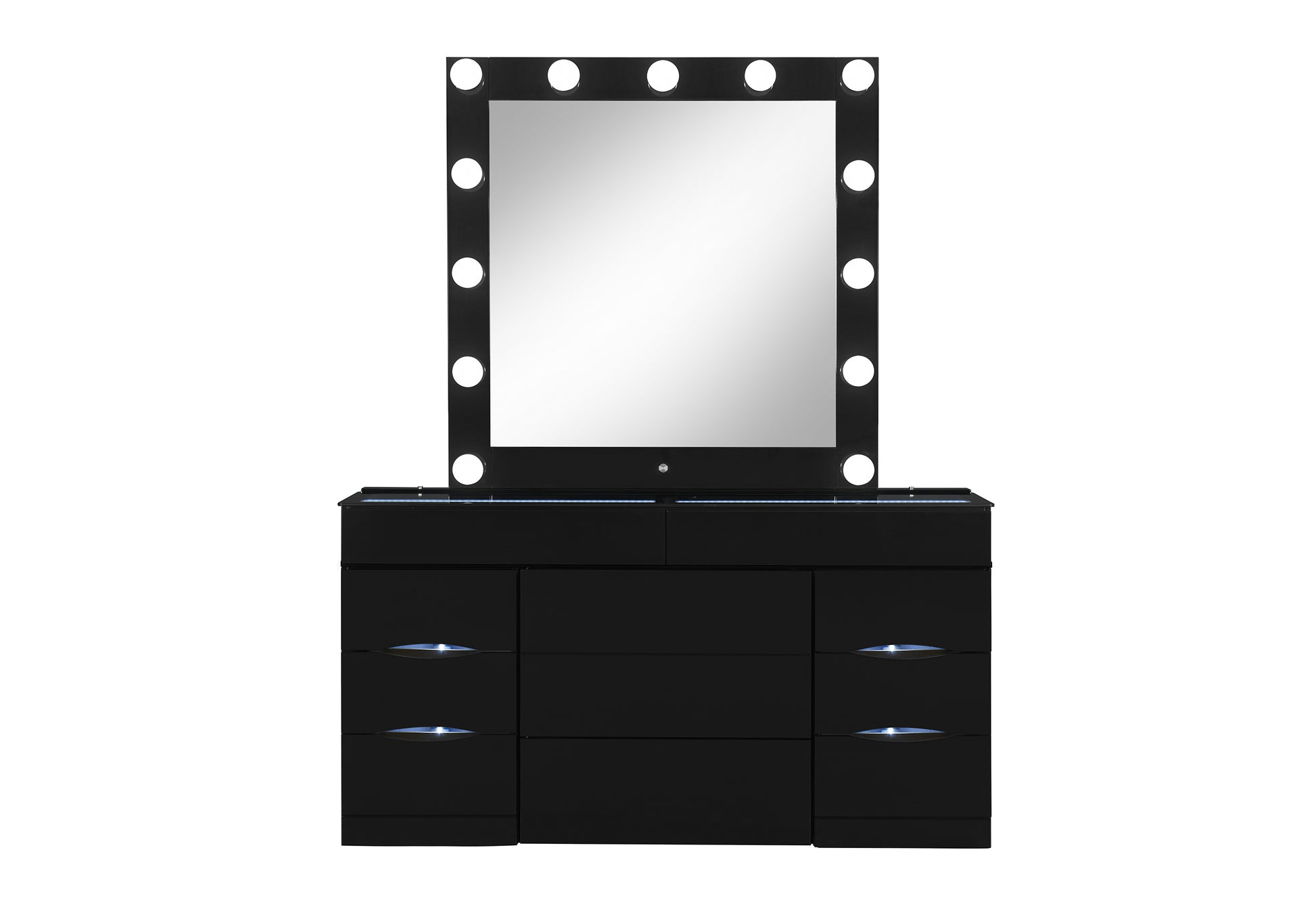 Ella Black Vanity & Mirror Collection