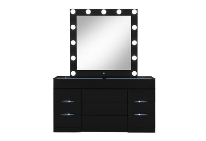 Ella Black Vanity & Mirror Collection
