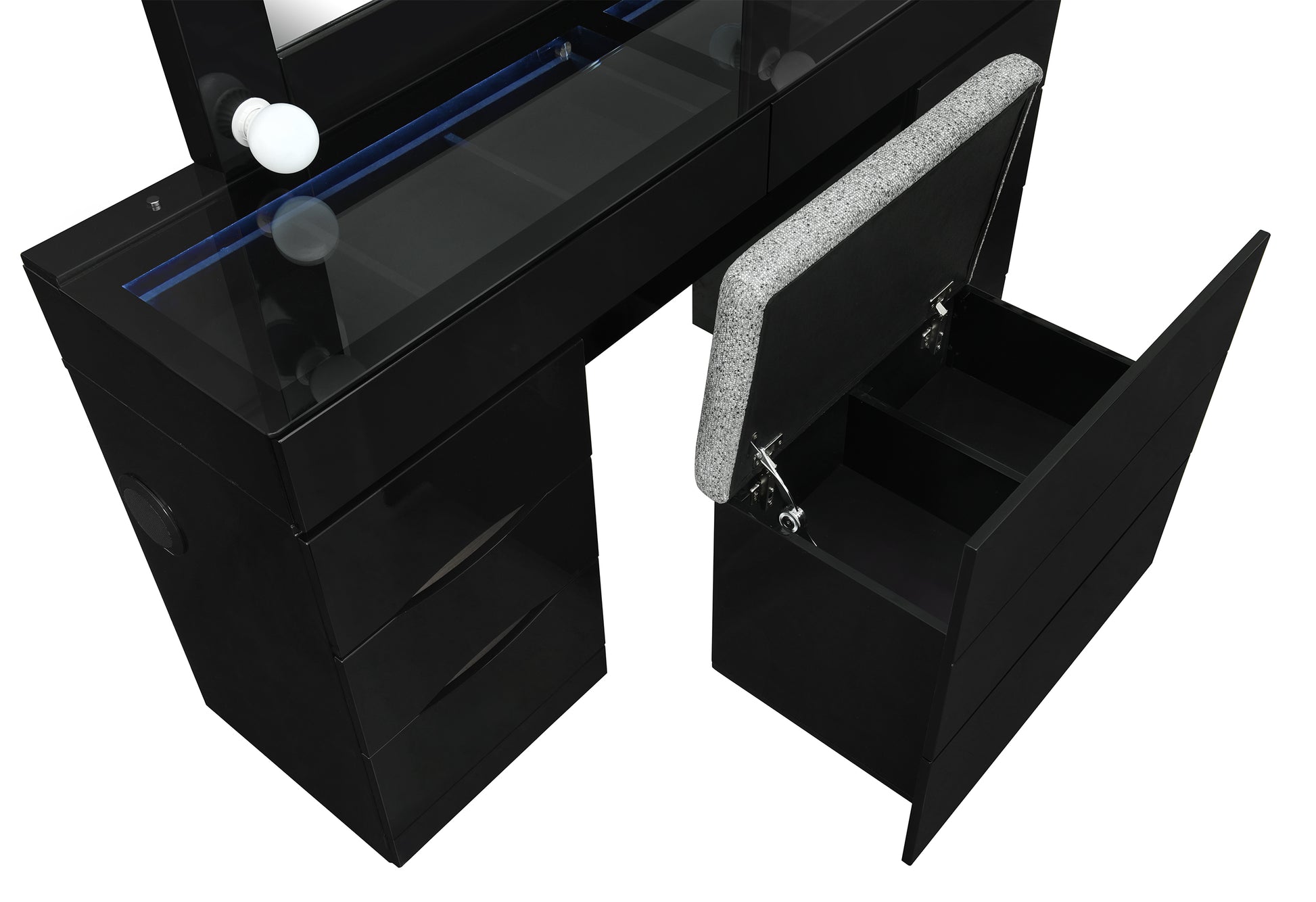 Ella Black Vanity & Mirror Collection