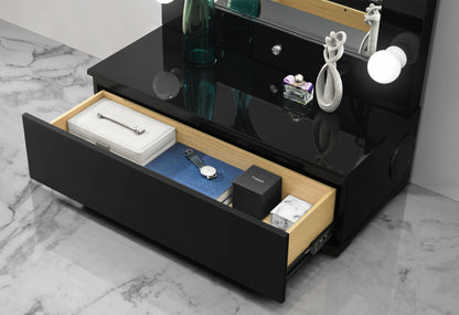 Ella Black Vanity & Mirror Collection