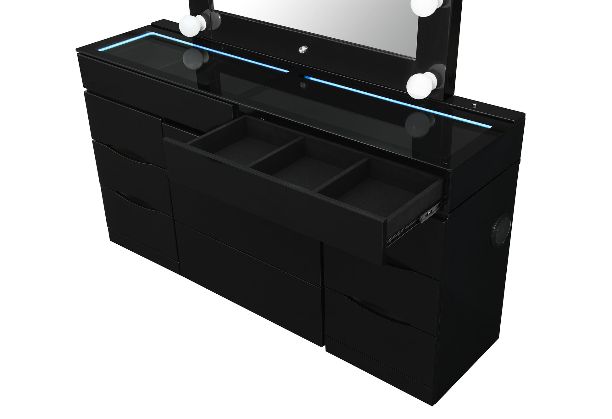 Ella Black Vanity & Mirror Collection