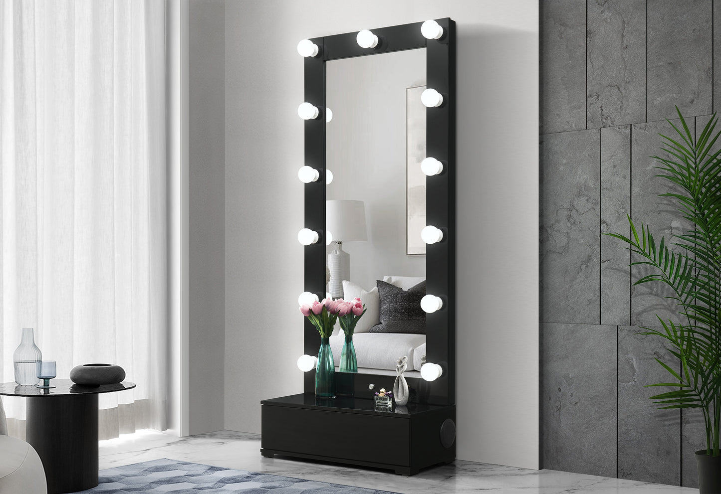 Ella Black Vanity & Mirror Collection