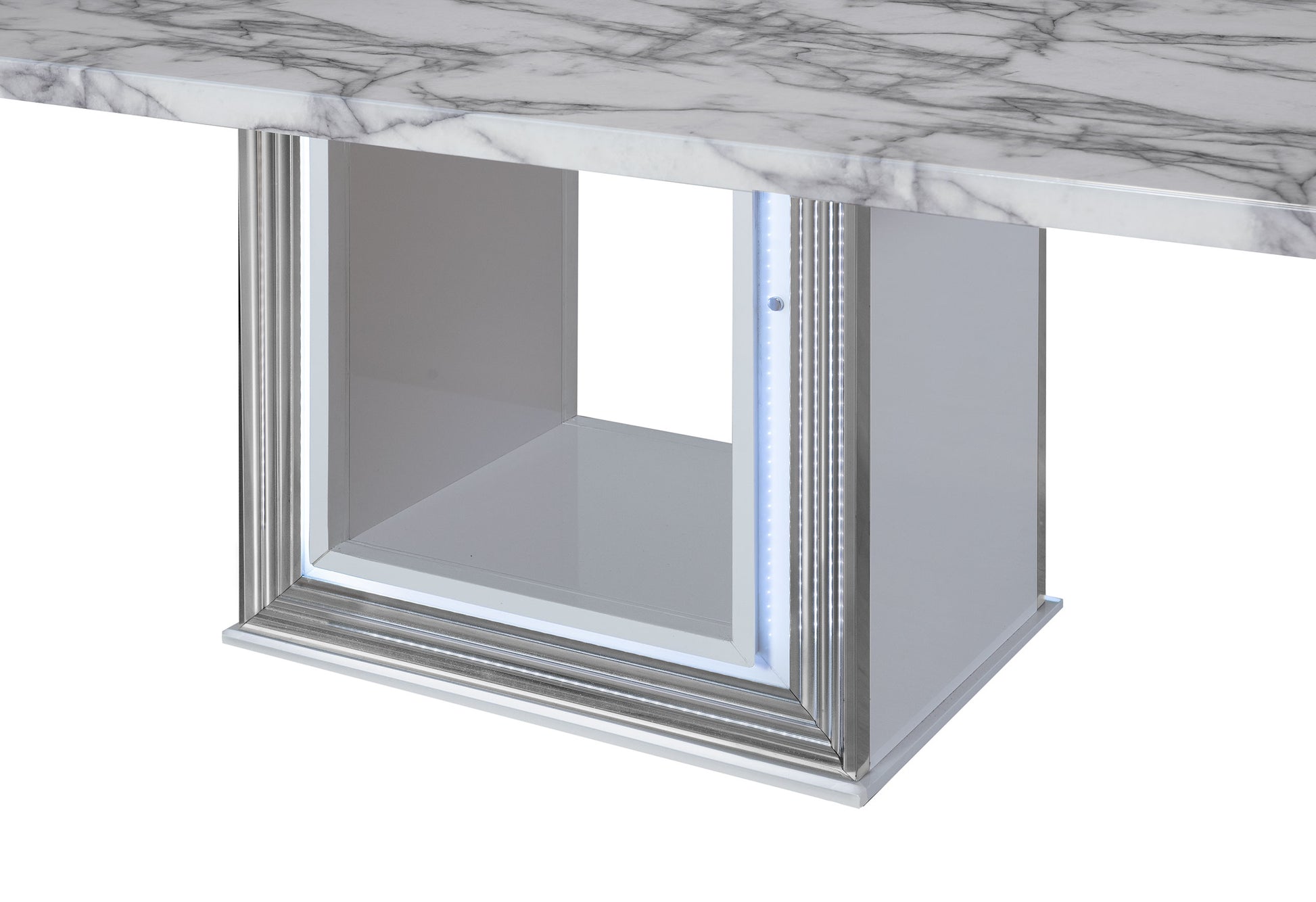 White Marble Dining Set