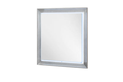 Ylime White Marble LED Bedroom Collection