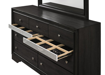 Regata Black Silver Bedroom Collection