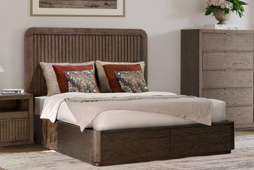 Athens Queen Panel Storage Bed - Standard
