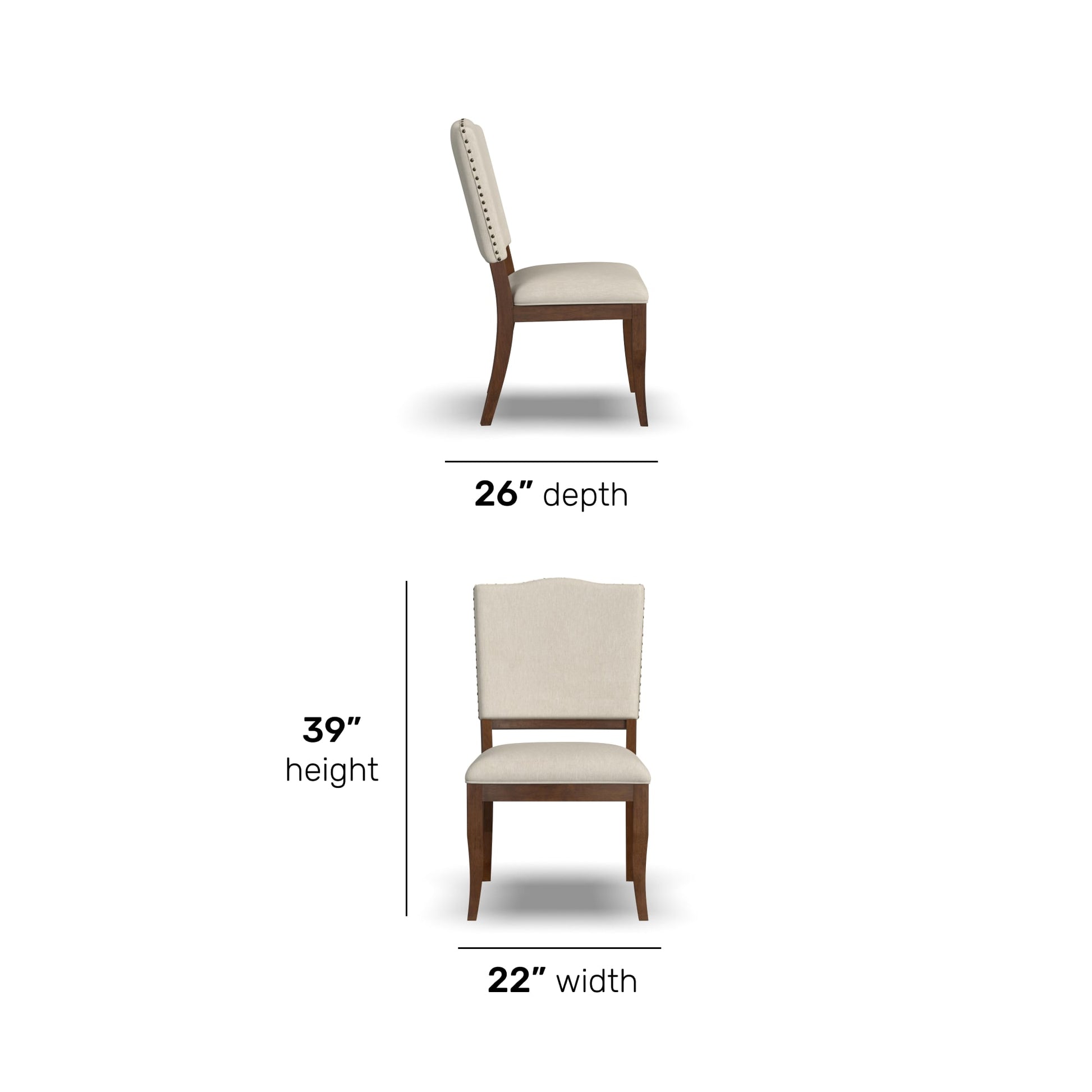 Bellevue Pair of Upholstered Dining Chairs - image 9