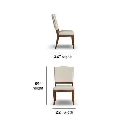 Bellevue Pair of Upholstered Dining Chairs - image 9
