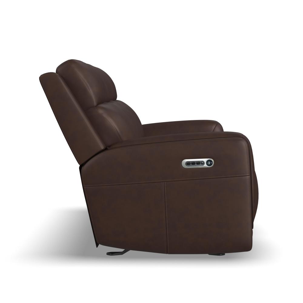 Alister Power Gliding Sofa with Power Headrests & Lumbar - Leather 946-71