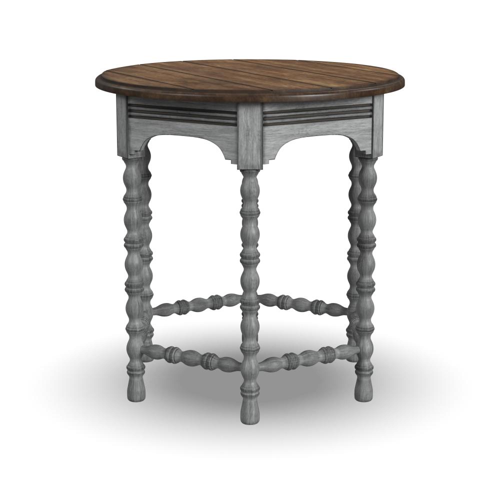 Plymouth End Table - Gray, Brown