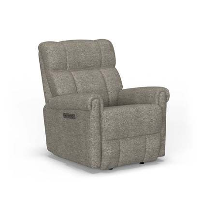 Classic Power Gliding Recliner with Power Headrest & Lumbar - Fabric 126-01
