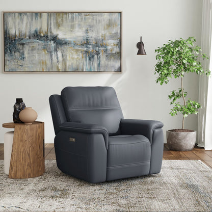 Sawyer Power Recliner with Power Headrest & Lumbar - Leather 009-42