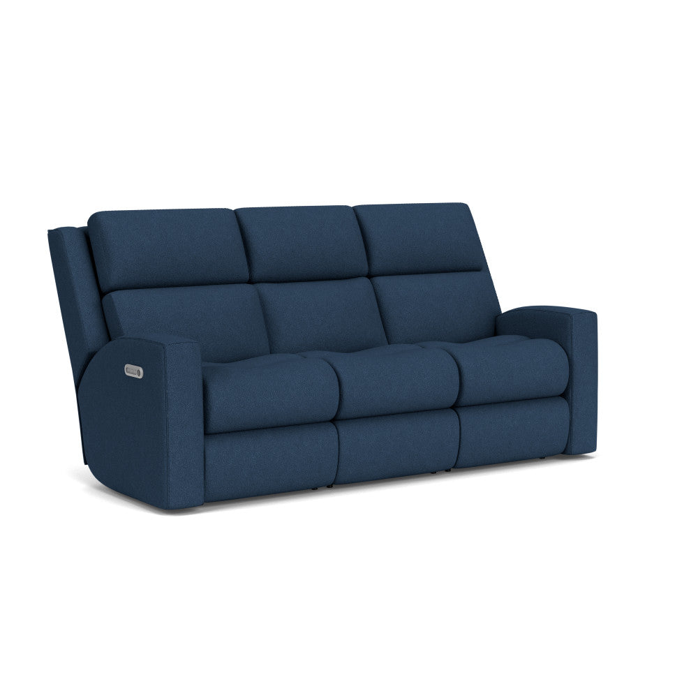 Score Power Reclining Sofa with Power Headrests & Lumbar - Fabric 300-01 - 6000001250