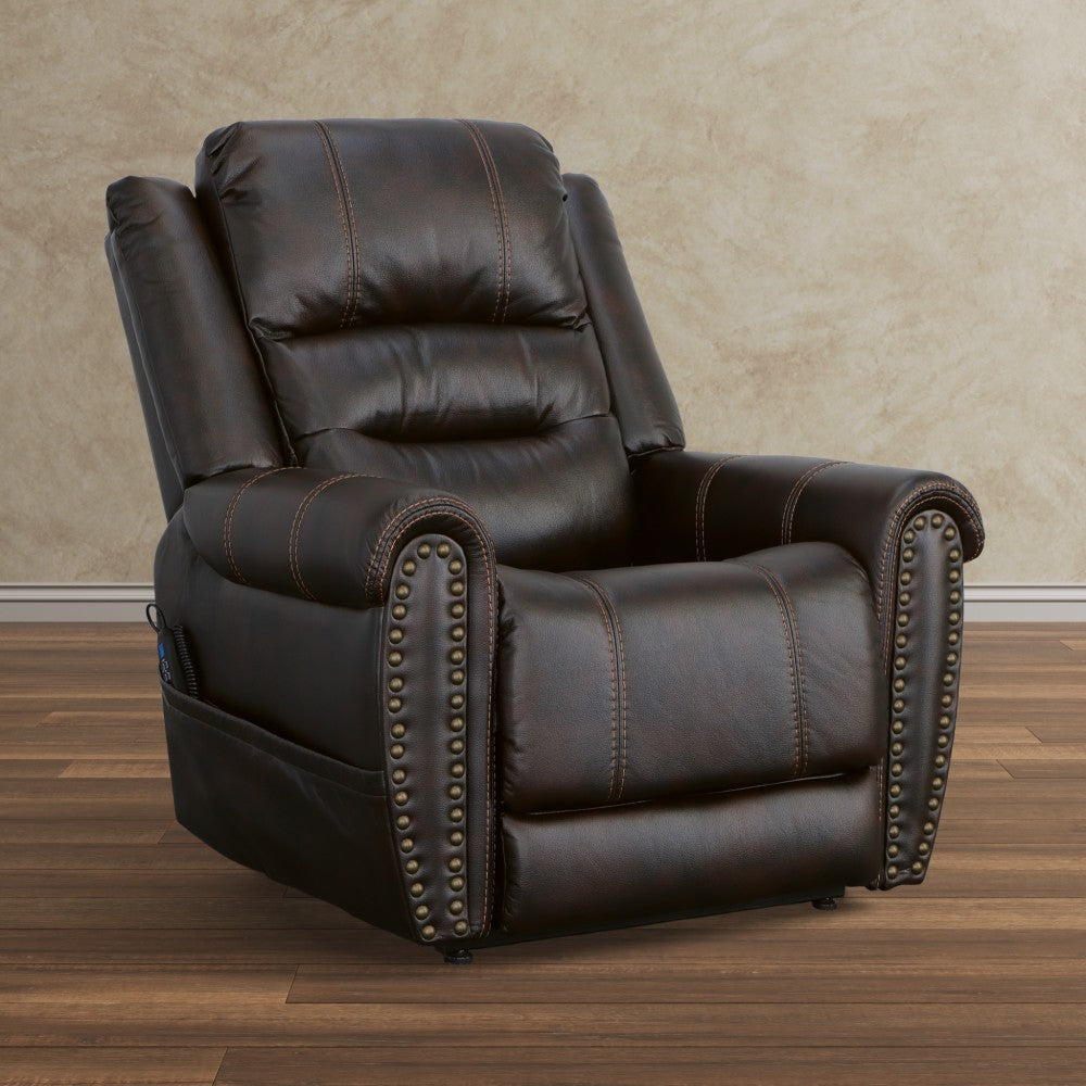 Oscar Power Lift Recliner with Right-Hand Control & Power Headrest - Fabric 629-70