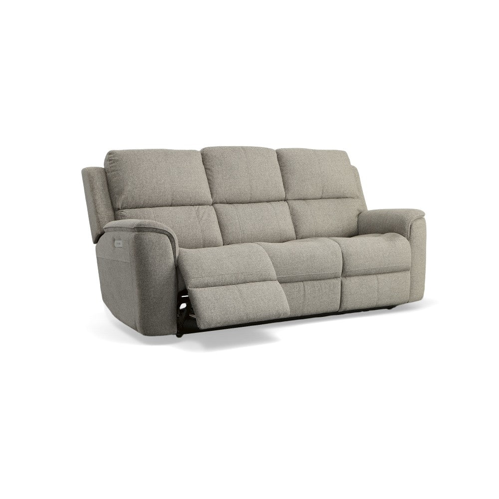 Henry Power Reclining Sofa with Power Headrests & Lumbar - Fabric 425-01