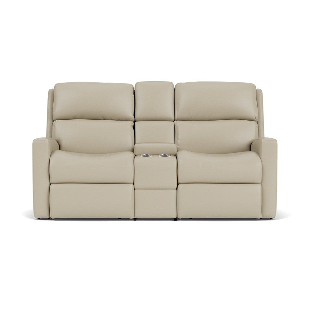 Catalina Reclining Loveseat with Console - Leather 775-12