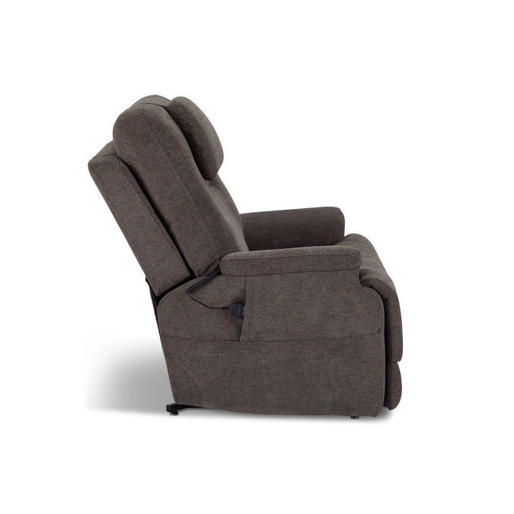 Zecliner Model 2+ Power Lift Sleep Recliner with Power Headrest, Lumbar, Heat & Massage - Fabric 358-04