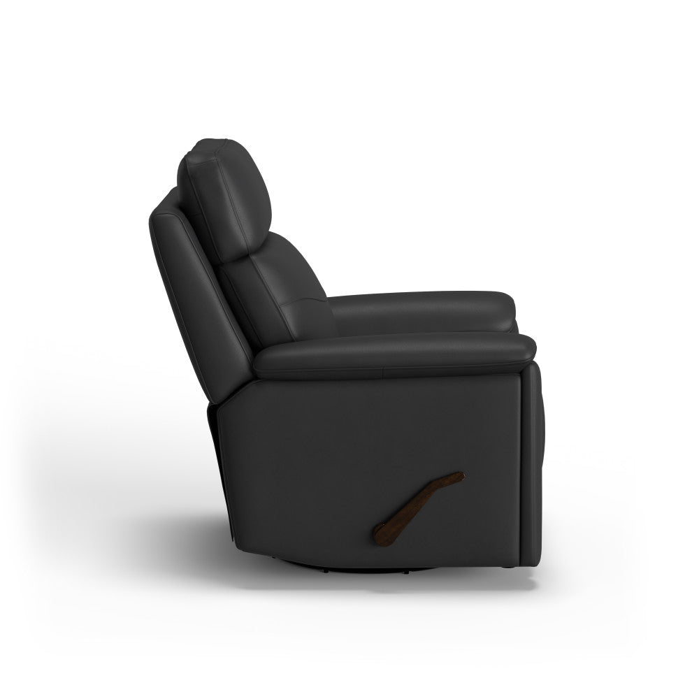 Refined Swivel Gliding Recliner - Leather 653-70