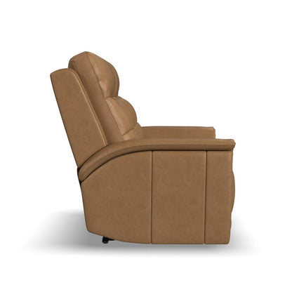 Ranger Power Reclining Loveseat with Power Headrest, Lumbar, Heat & Massage - Leather 439-72