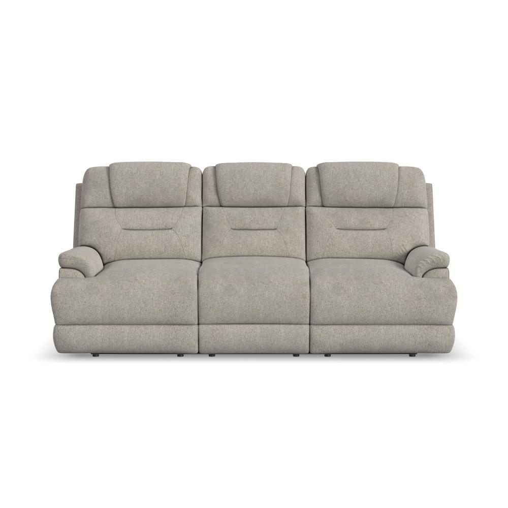 Zecliner Zofa Power Sleep Sofa with Power Headrests & Lumbar - Gray