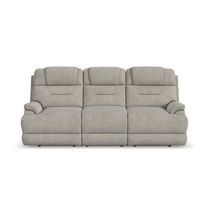Zecliner Zofa Power Sleep Sofa with Power Headrests & Lumbar - Gray