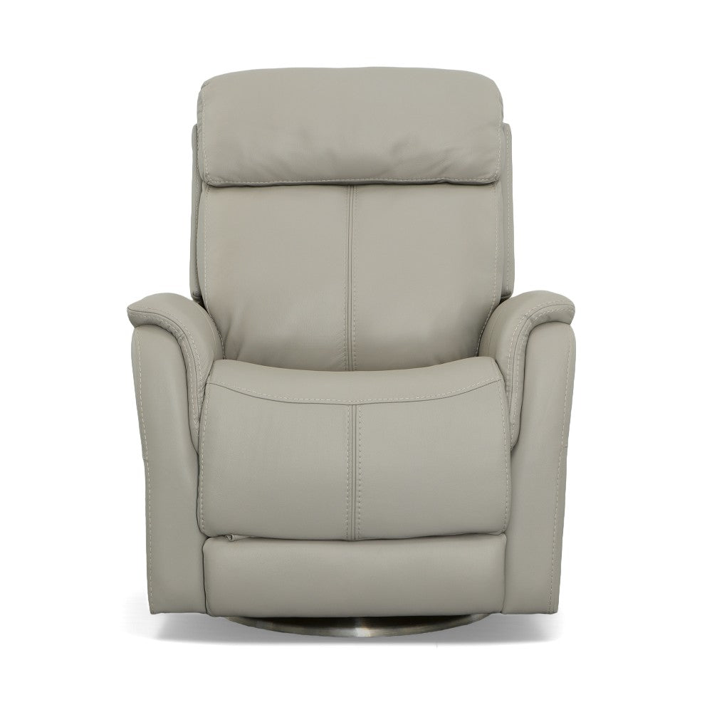 View Power Swivel Recliner with Power Headrest - Leather 050-01