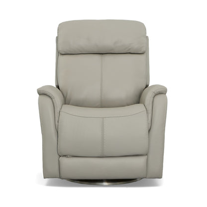 View Power Swivel Recliner with Power Headrest - Leather 050-01