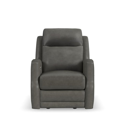 Maxwell Power Gliding Recliner with Power Headrest and Lumbar - Black