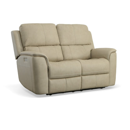 Henry Power Reclining Loveseat with Power Headrests & Lumbar - Leather 946-80