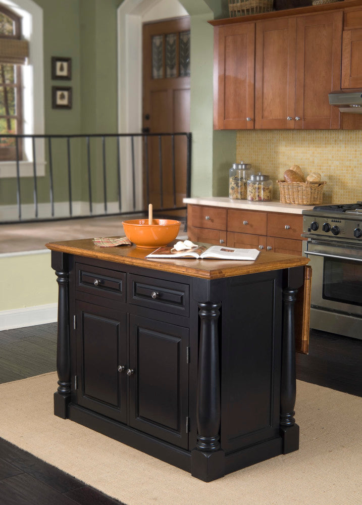 Monarch Kitchen Island - Black
