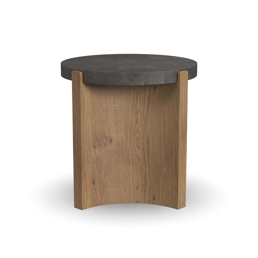 Eclipse Round End table - Brown
