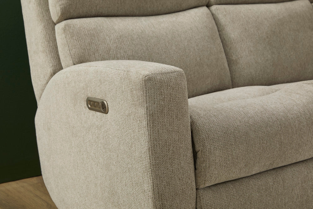 Score Power Reclining Sofa with Power Headrests & Lumbar - Fabric 300-01 - 6000001250
