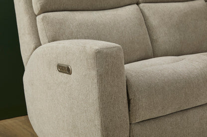 Score Power Reclining Sofa with Power Headrests & Lumbar - Fabric 300-01 - 6000001250