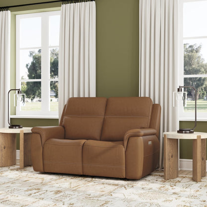 Sawyer Power Reclining Loveseat w/ Pwr Headrests, Lumbar - Leather 727-73