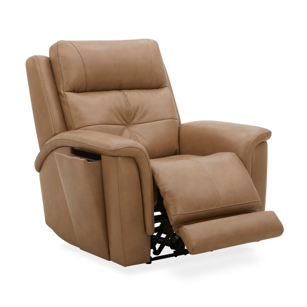 Ranger Power Recliner with Power Headrest, Lumbar, Heat & Massage - Brown